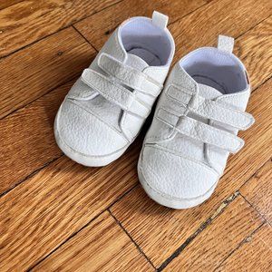 White velcro sneakers